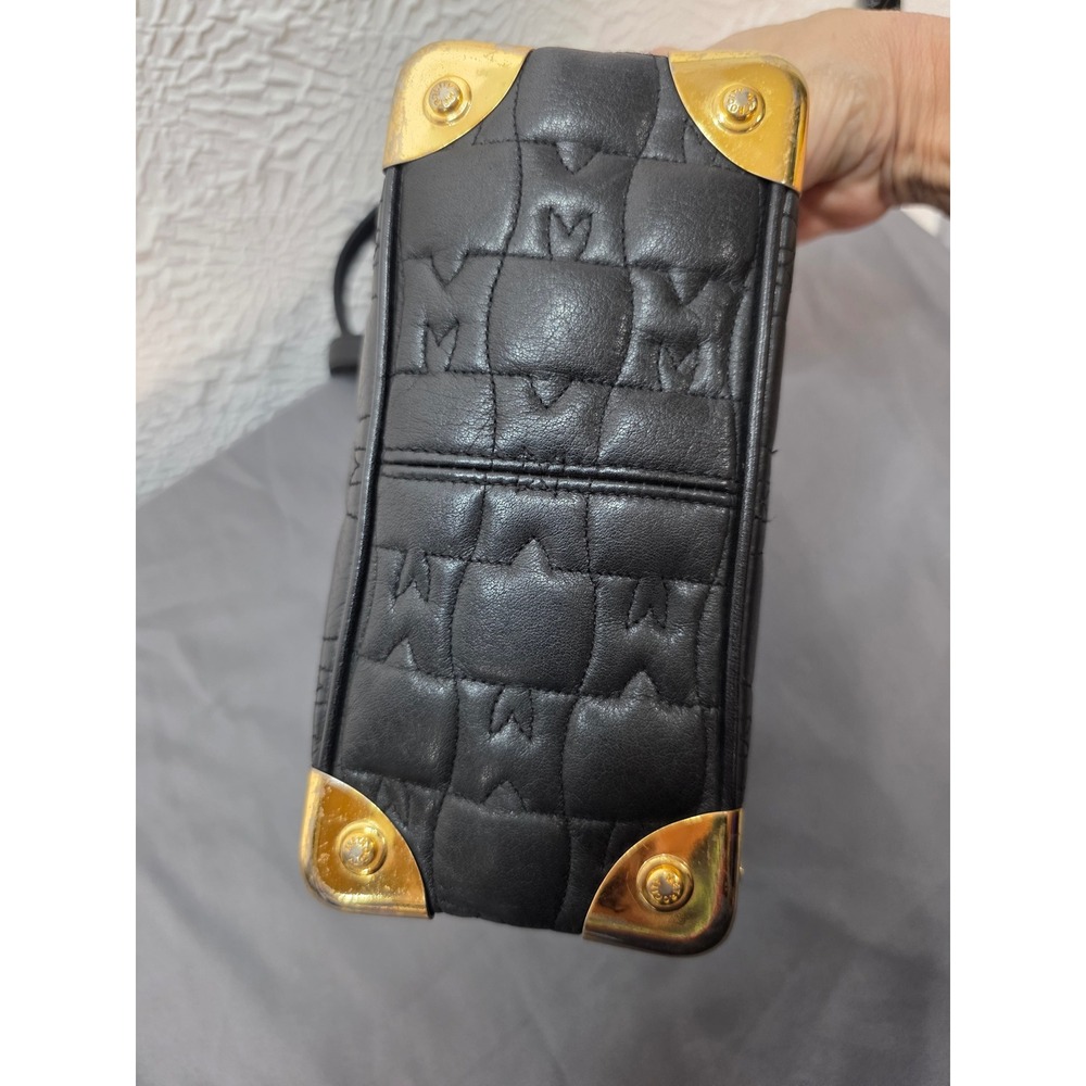 Metrocity Crossbody Bag Women Mini Black Good Quilted Leather Gold Hardware - Picture 5 of 8